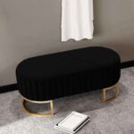 The Aurelia Modern 2-Seater Velvet Bed Bench