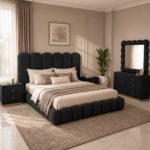Velvet Upholstered Bed