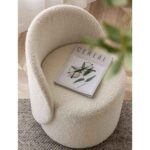 The Scandinavian Modern Bouclé Dressing Stool - Image 2