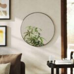 The Sunshine Modern Round Wall Mirror – Minimalist Metal Frame Decorative Circle Mirror - Image 2