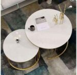 The Aurelia Nero Modern 2-Piece Nesting Center Table Set - Image 5