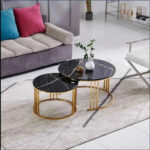 The Aurelia Nero Modern 2-Piece Nesting Center Table Set - Image 4