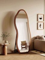The Curva Modern Irregular Wavy Standing Mirror - Image 2